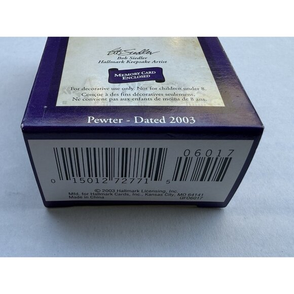 2003 Hallmark Keepsake Pewter Ornament Mr Tap Happy Skeleton Halloween MM20 - Picture 3 of 8